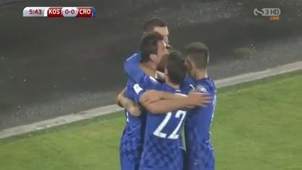 Mario Mandzukic Goal - Kosovo 0-1 Croatia 06.10.2016