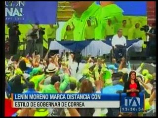 Lenin Moreno marca distancia con el estilo de gobernar de Correa