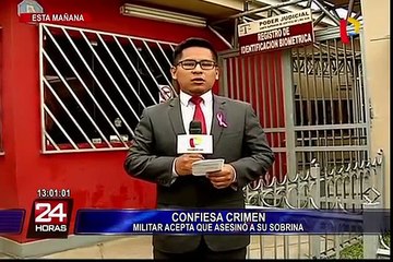 Sede Dirincri: militar confiesa crimen de sobrina