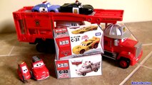 Patrol Lightning McQueen & Ambulance Mater Rescue-Go-Go Fire Department Mack Truck Hauler タカラトミー