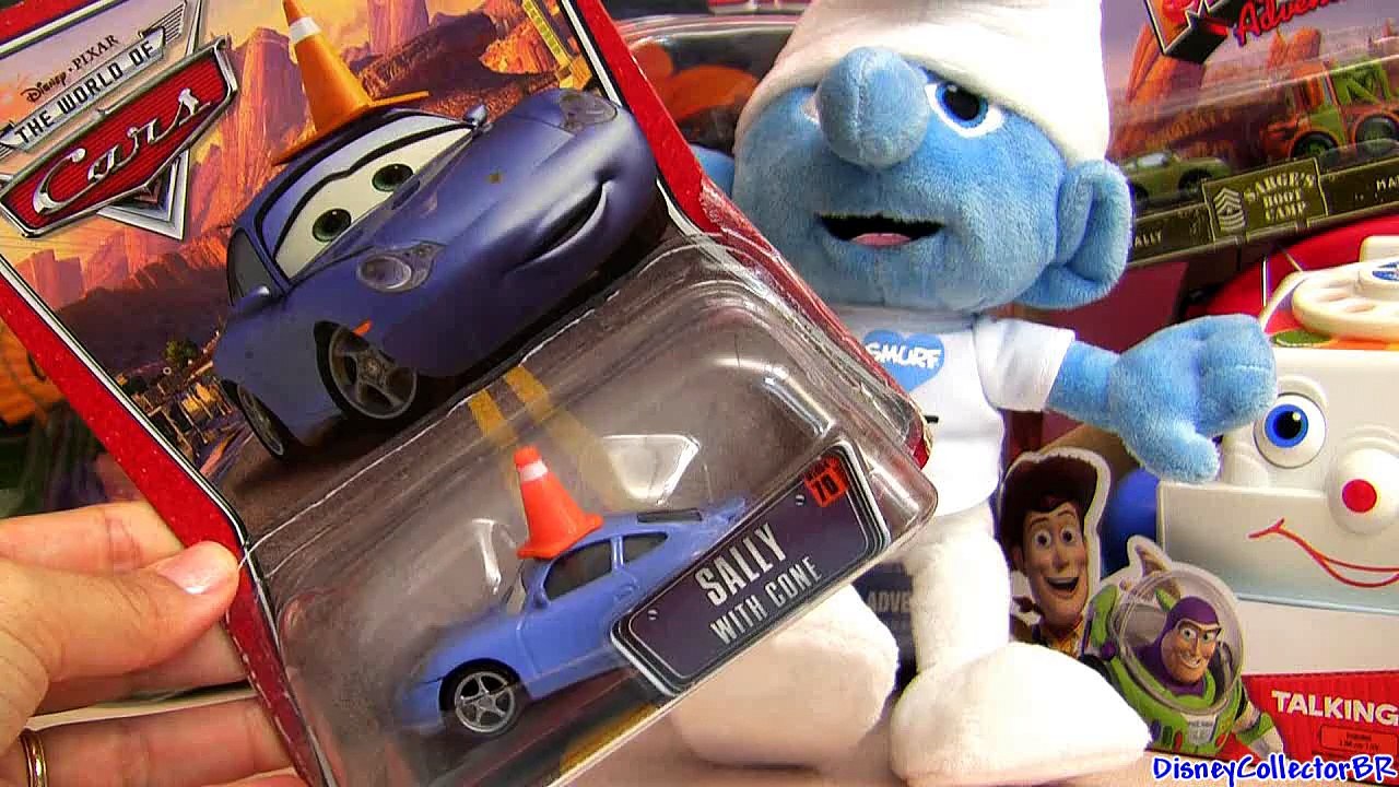 Carros 2 Sally with cone diecast Disney Pixar Cars Dublado em Portugues Brazil Portuguese