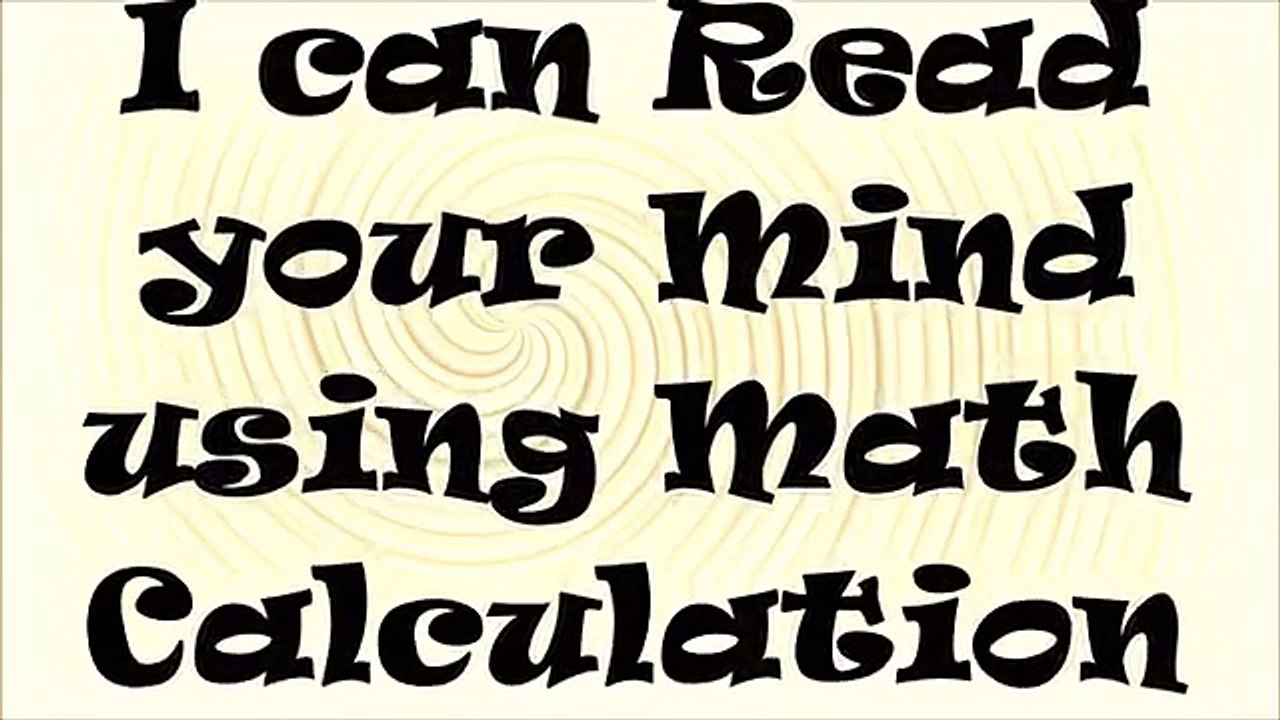 I can read your mind through this Video