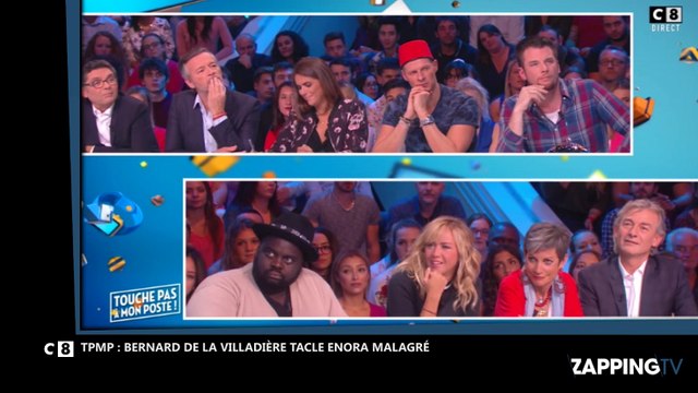 TPMP : Bernard de La Villardière tacle Enora Malagré, Cyril Hanouna lit son message en direct (Vidéo)