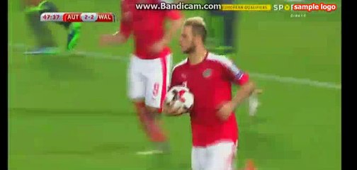 Marko Aranutovic Goal HD Austria 2-2 Wales 06.10.2016