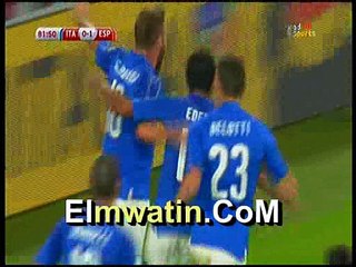 "ايطاليا" تتعادل بالهدف الاول فى شباك اسبانيا