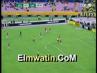 "تشيلى" تتأخر بثنائيه امام الاكوادور