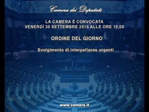 Roma - Camera - 17^ Legislatura - 683^ seduta (30..09.16)