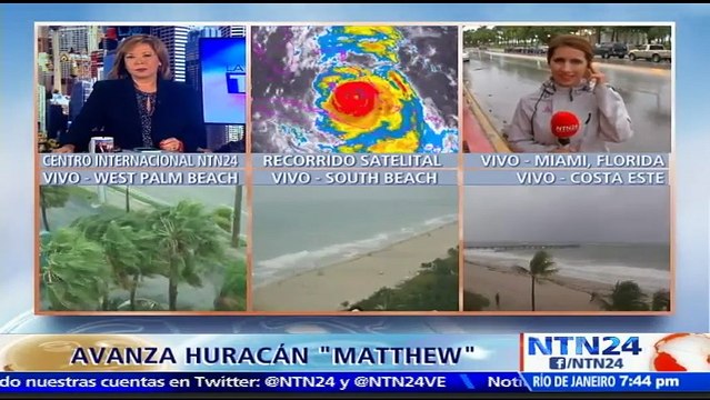Huracanes Nicole y Matthew mantienen en alerta a Miami