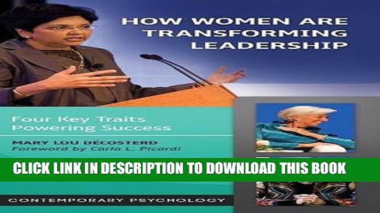 [PDF] How Women Are Transforming Leadership: Four Key Traits Powering Success Full Online