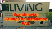 Scandinavian Ceiling Fan Installation Fail Wmv Video Dailymotion