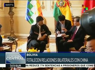 China otorga crédito a Bolivia de casi 4,900 mdd