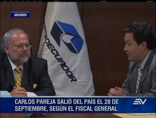 Carlos Pareja salió del país el 28 de septiembre, según fiscal general
