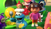 Dora The Explorer Meets The Teletubbies with Cookie Monster Chef, Part 2