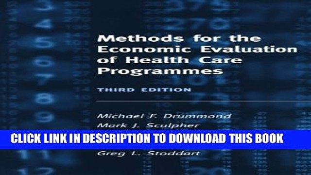 [PDF] Methods for the Economic Evaluation of Health Care Programmes Full Online