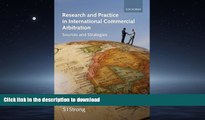READ THE NEW BOOK Research and Practice in International Commercial Arbitration: Sources and
