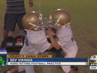 Small Stars: SEV Vikings tough football players