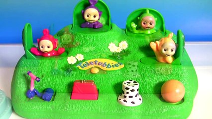 Скачать видео: Teletubbies Pop Up Surprise Baby toys Tinky Winky, Dipsy, Laa-Laa and Po Stacking Cups Surprise Eggs