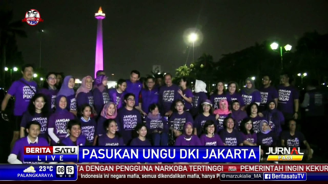 Ahok Resmikan Pasukan Ungu