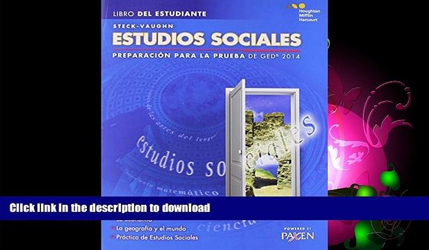 FAVORITE BOOK Steck-Vaughn GED: Test Prep 2014 GED Social Studies Spanish Student Edition 2014