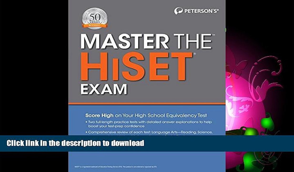 GET PDF  Master the HiSET (Master the Hiset Exam) FULL ONLINE