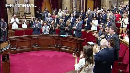 El Parlamento de Cataluña fija un referéndum independentista para septiembre de 2017