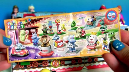 Télécharger la video: Santa Claus Express Train Kinder Eggs SURPRISE with Mickey Minnie Pooh Tigger Surprise Eggs