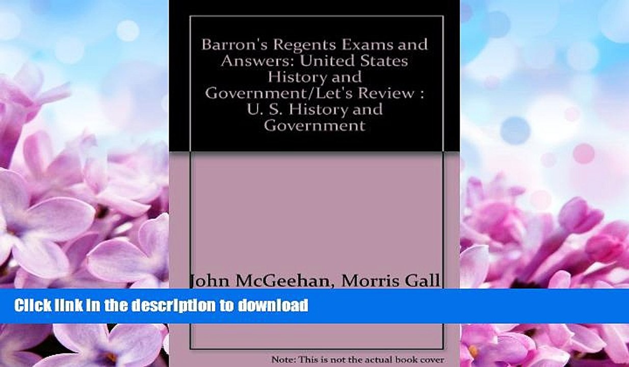 READ BOOK  Barron s Regents Exams and Answers: United States History and Government/Let s Review