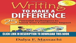 [PDF] Writing to Make a Difference: 25 Powerful Techniques to Boost Your Community Impact Popular