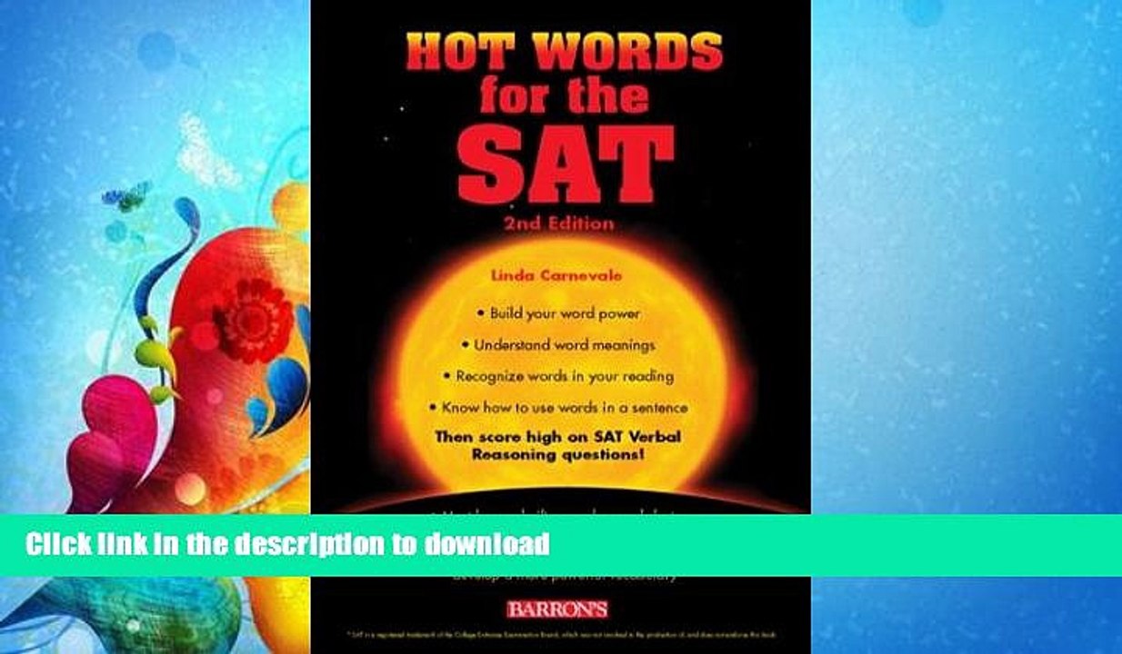 GET PDF  Hot Words for the SAT (Barron s Hot Words for the SAT)  GET PDF