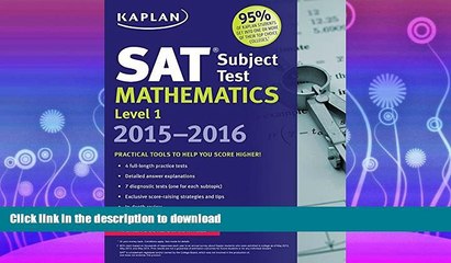 EBOOK ONLINE  Kaplan SAT Subject Test Mathematics Level 1 2015-2016 (Kaplan Test Prep)  BOOK