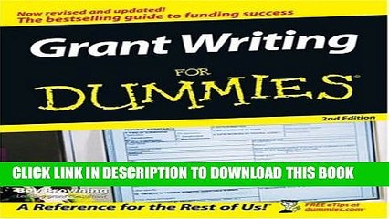 [PDF] Grant Writing For Dummies Popular Collection