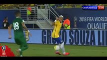 Agresión a Neymar Brasil vs Bolivia 5-0  Eliminatorias 2016