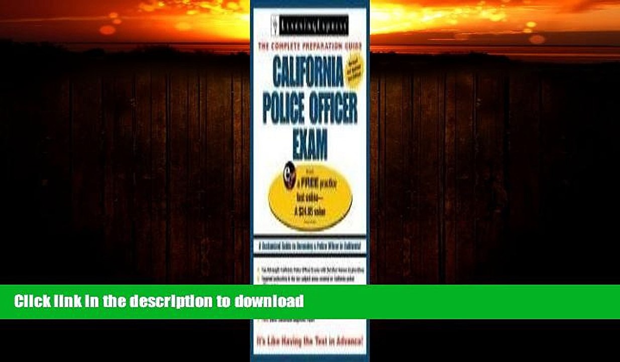 READ BOOK  California Police Officer Exam (California Police Officer Exam (Learning Express))
