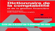 [PDF] Dictionnaire de la comptabilite et de la gestion financiere: Anglais-francais avec index