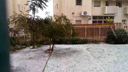 Snow fell in Jerusalem in 2015