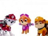 Paw Patrulla Figuras de Acción de Marshal, Skye y Rubble