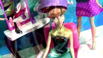 Disney Frozen Princess Anna Makeover with Paw Patrol Chase Bathtime Bath Paint Color Changing dolls