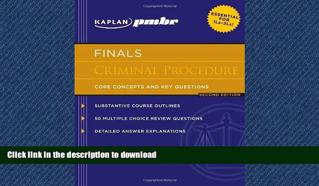 FAVORIT BOOK Kaplan PMBR FINALS: Criminal Procedure: Core Concepts and Key Questions READ EBOOK