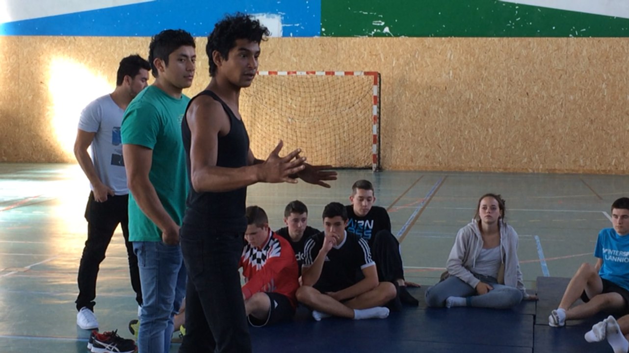 La Cie de cirque El Nucleo en atelier