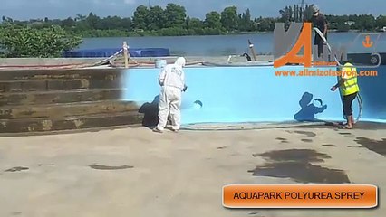 ALİM İZOLASYON AQUAPARK POLYUREA SPREY SU YALITIMI