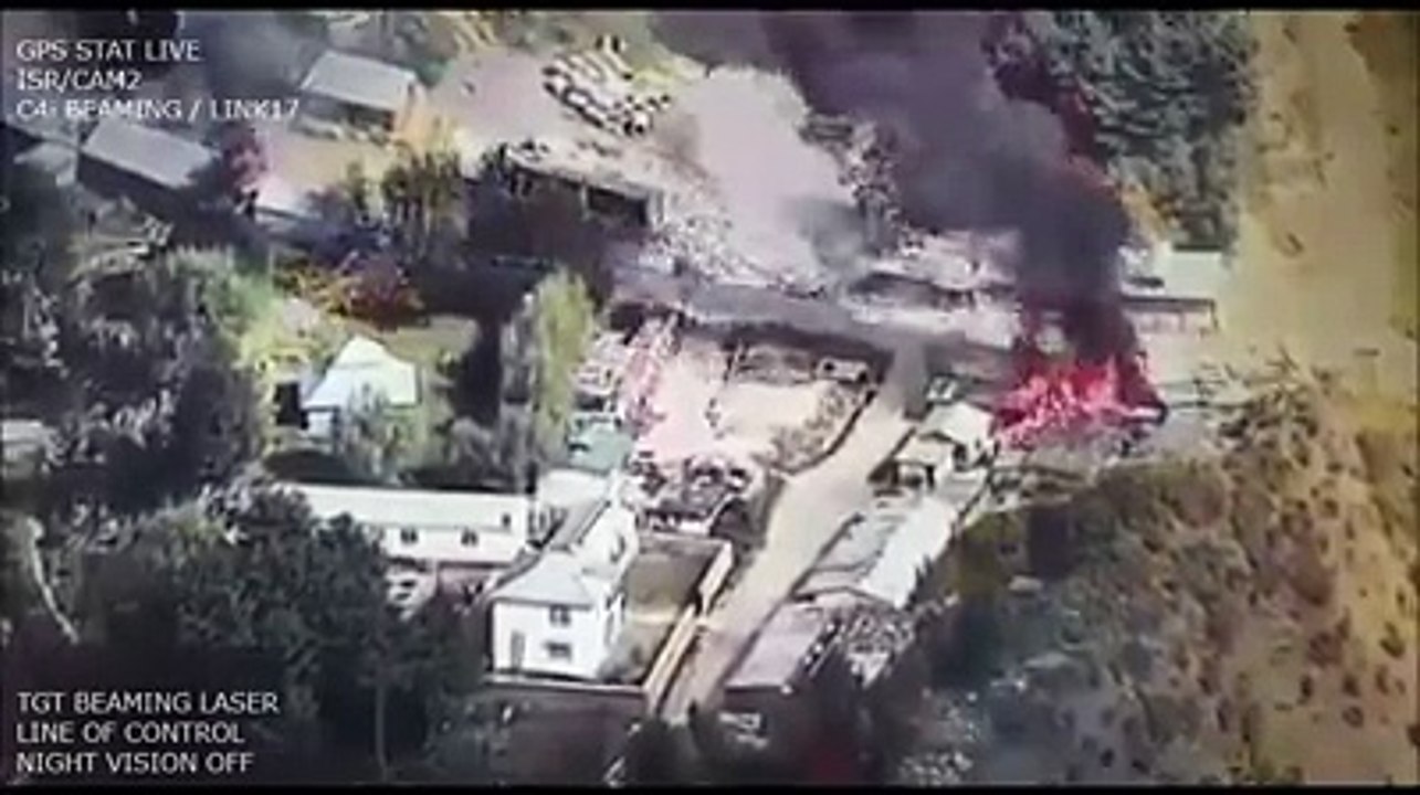 Surgical Strikes Pakistan Army blows up an Indian Army weapons, fuel dump site across the Line of Control (LOC) while one of its drones watch on and capturing it on tape.