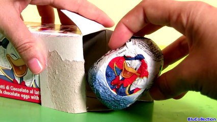 Disney Donald Duck Toy Surprise Choco Eggs - Huevos Sorpresa 3D Unboxing by BluToys