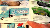 Pixar Cars Character Encyclopedia with MACK , Lighnting McQueen Hauler and The King Hauler and Chick