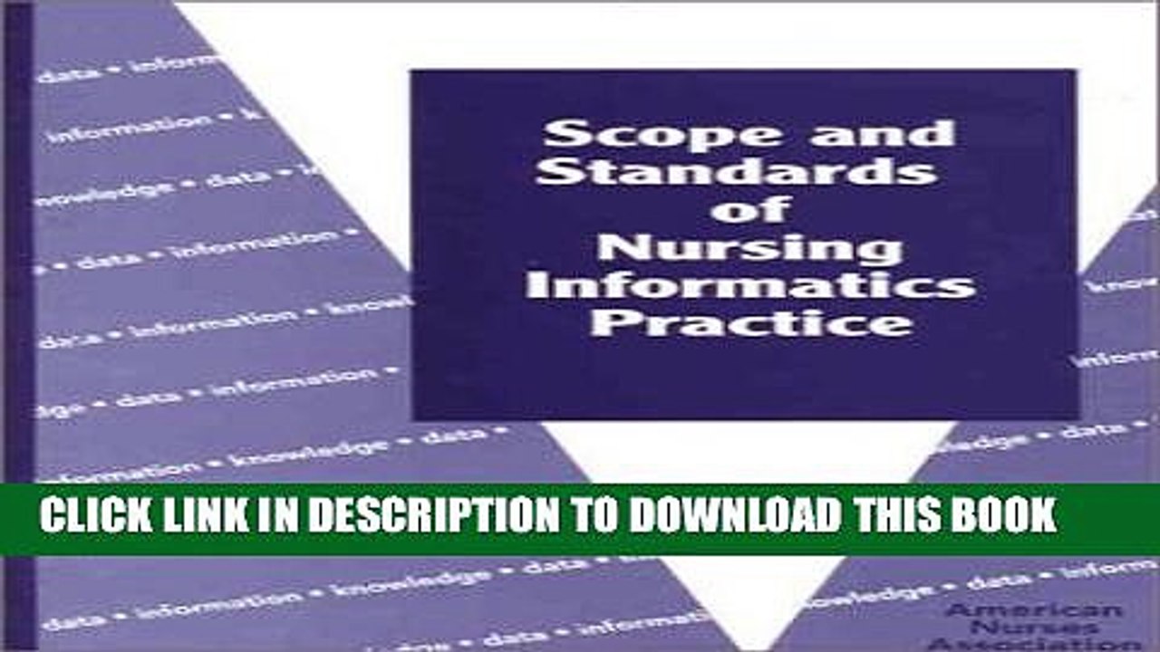 [PDF] Scope and Standards of Nursing Informatics Practice (American Nurses Association) [Full Ebook]