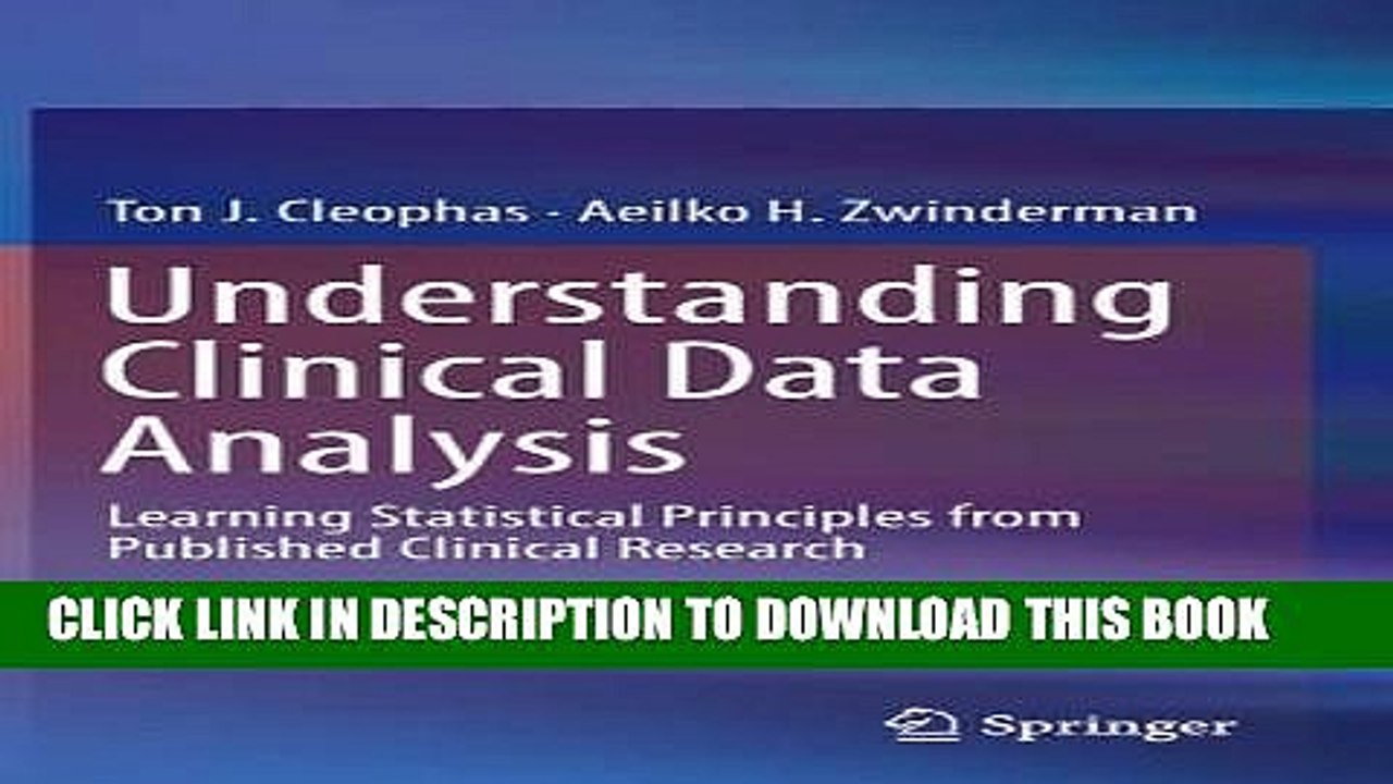 [PDF] Understanding Clinical Data Analysis: Learning Statistical Principles from Published