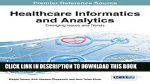 [PDF] Healthcare Informatics and Analytics: Emerging Issues and Trends (Advances in Healthcare