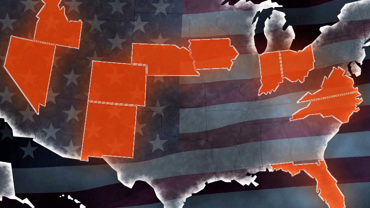 US election 2016: swing states