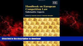 FAVORIT BOOK Handbook on European Competition Law: Substantive Aspects READ EBOOK