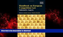 FAVORIT BOOK Handbook on European Competition Law: Substantive Aspects READ EBOOK