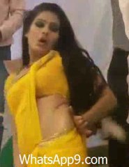 Beautiful Girl in a Saree, Dance on an Indian Song